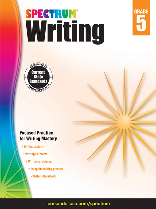 Title details for Spectrum Writing, Grade 5 by Spectrum - Wait list